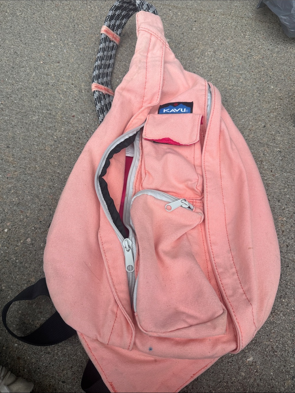 Kavu Coral Pink Crossbody Sling Bag